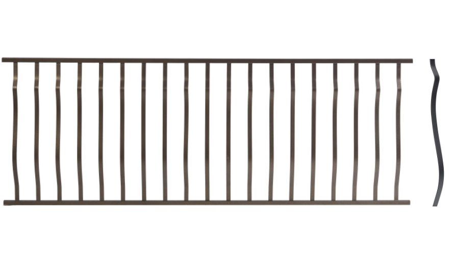 Fe26 Steel Railing Enhanced Wrought Iron Railing Fortress