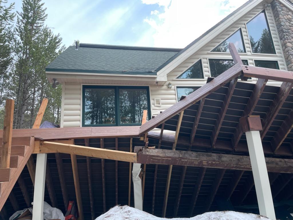 Steel Deck Framing Replaces Collapsed Wood Deck in Idaho Case Study