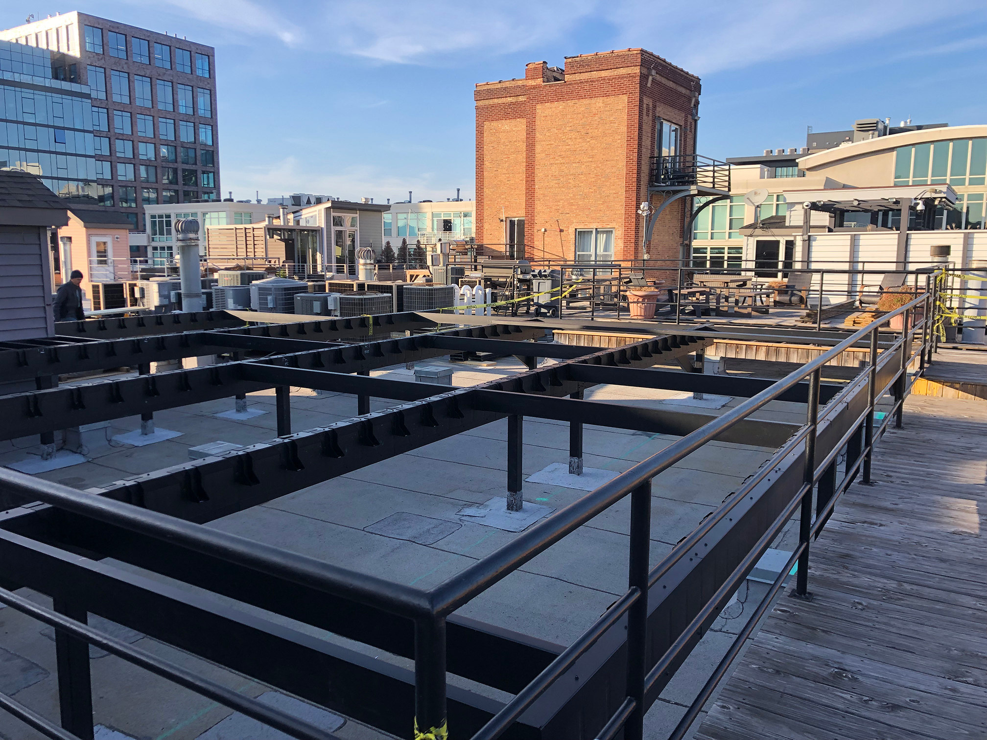 Compliant Rooftop Deck in Chicago: Fortress® Framing Case Study Case Study