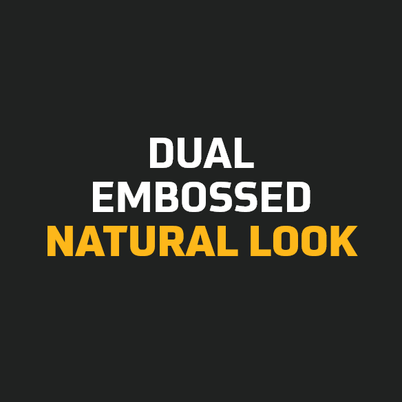 Dual embossing for a natural look