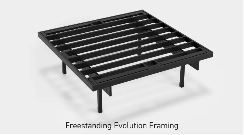 Deck kits freestanding framing without stairs