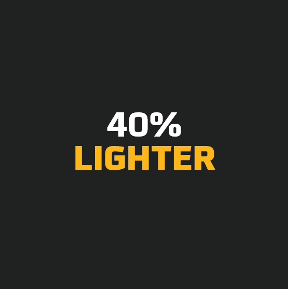 40 Percent Lighter