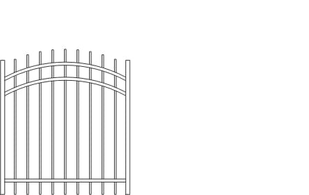TuffBilt Post Insert Aluminum 5 in x 5 in Fencing Easy Installation x 58 in