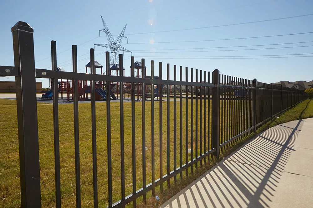 Commercial commercial ornamental steel fence