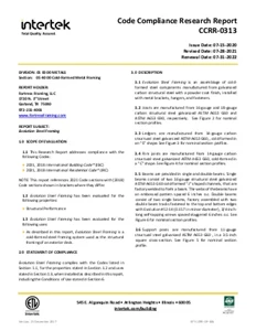 Evolution Steel Framing Test Report CCRR-0313