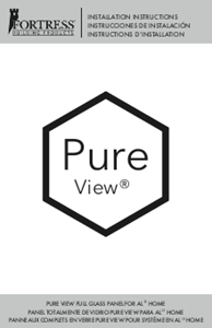 Al13 HOME™/Pure View® Full Glass Panel Installation Instructions