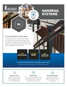 Handrail Systems Sales Sheet