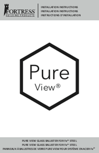 Fe26/Pure View® Glass Baluster Installation Instructions