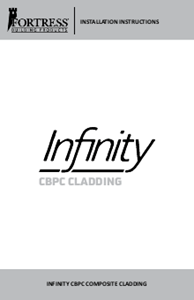Infinity® Cladding Installation Instructions