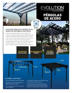 Fiche de vente de la structure en acier Evolution (espagnol)