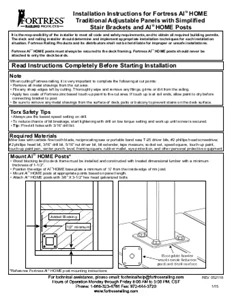 Al13 HOME™ Railing Stair Instructions