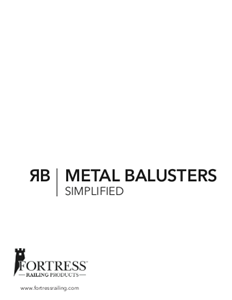 Instructions d'installation de rampe à balustres en acier