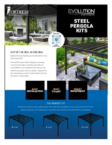 Pergola Kits Sales Sheet