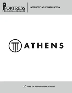 Athens™ Residential Fencing Installation Instructions (French)
