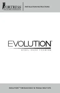 Evolution Framing Through Bolt & Toggle Bolt Installation Guide