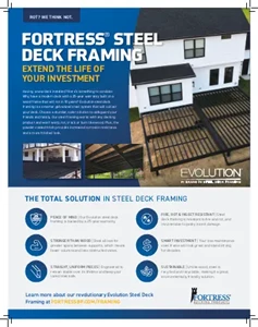 Fortress Evolution Steel Deck Framing for Homeowners