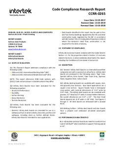 Infinity® I-Series Code Compliance Research Report