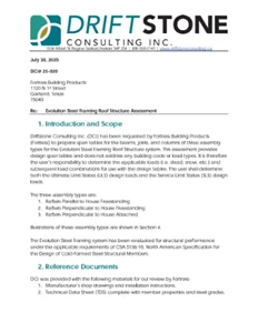 Évaluation de la structure de toiture en charpente métallique Evolution