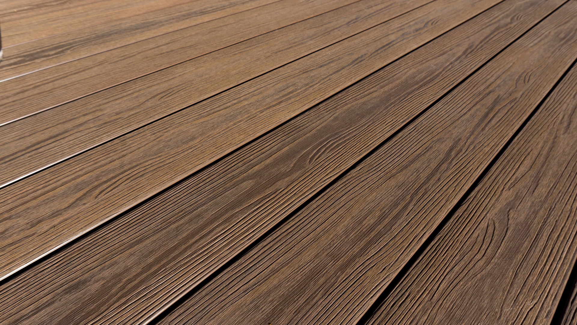 Palm light brown composite decking boards